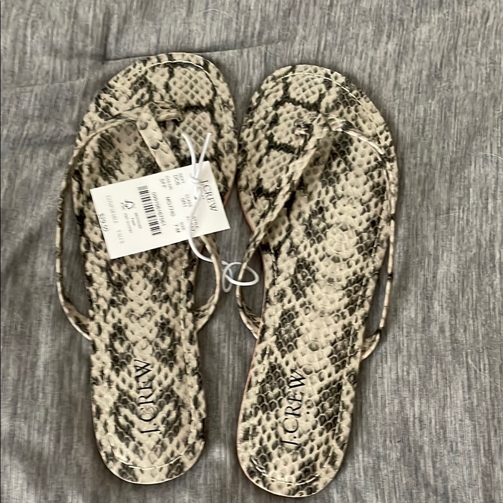 J. Crew Snakeskin Pattern Sandals